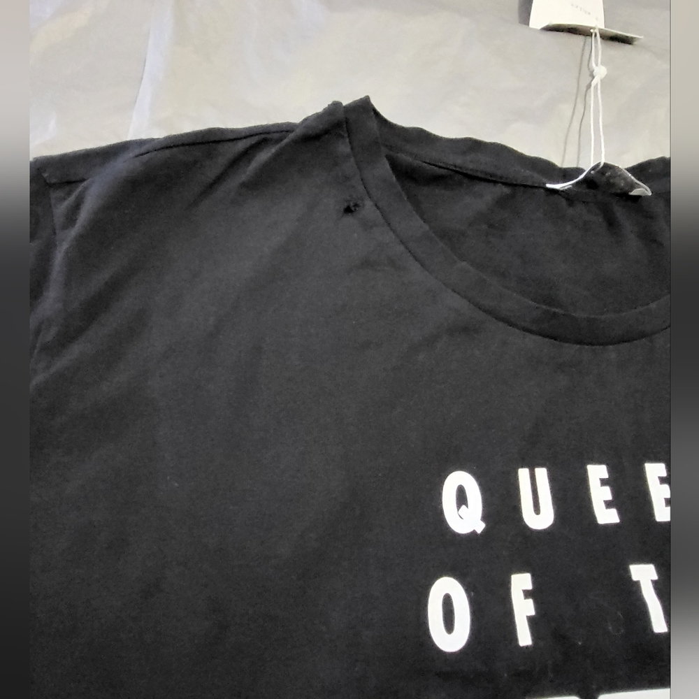 Zara Black and White Graphic Tee - Picture 3 of 4